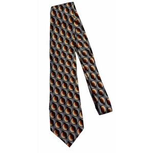 Rare Emilio Pucci, Multicolor, 100% Silk, Made in Italy, Neck Tie Signature logo